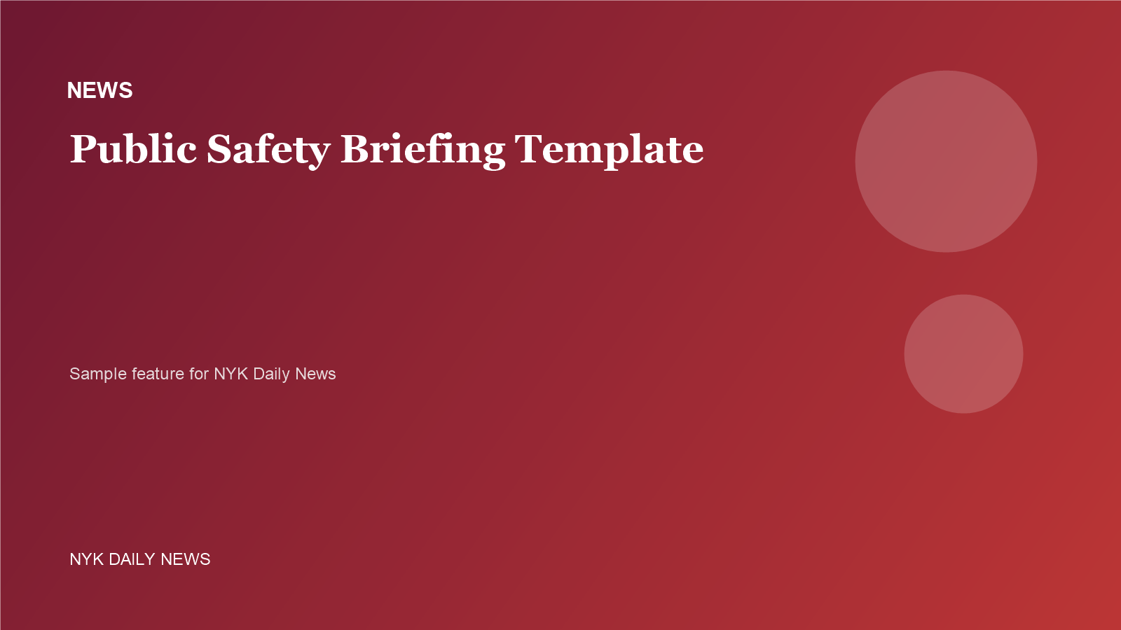 News sample featured image for NYK Daily News