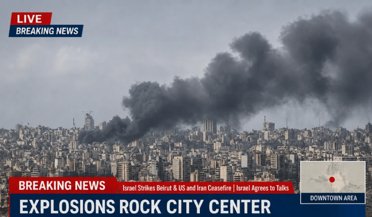 Israel Strikes Beirut & US and Iran Ceasefire Israel Agrees to Talks